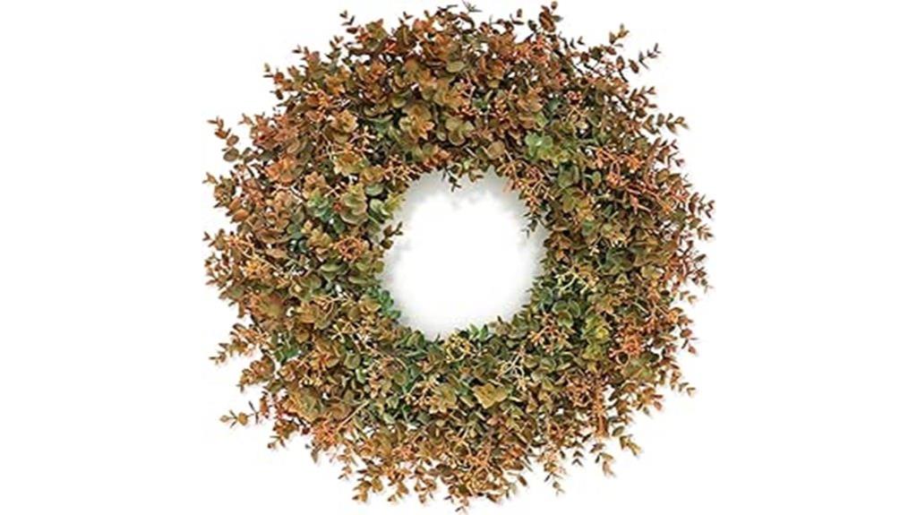 autumn eucalyptus front wreath