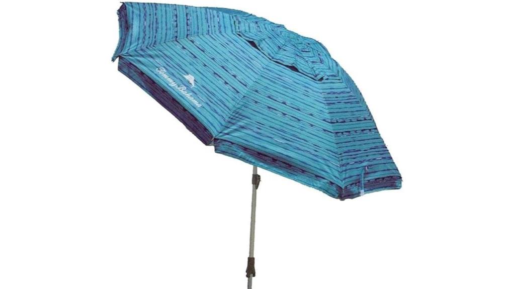 beach umbrella with wind vent