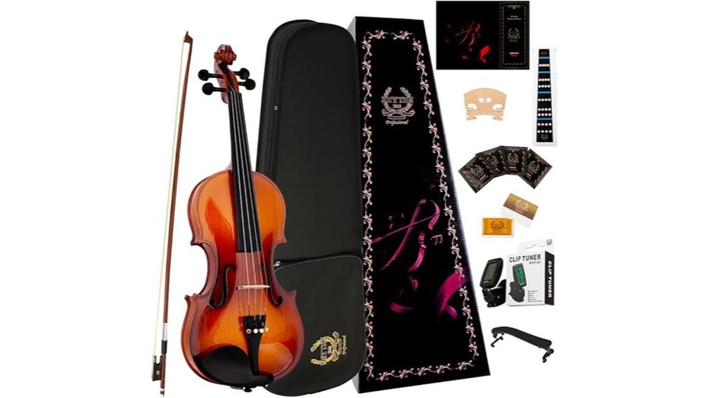 beginner violin rhythm set