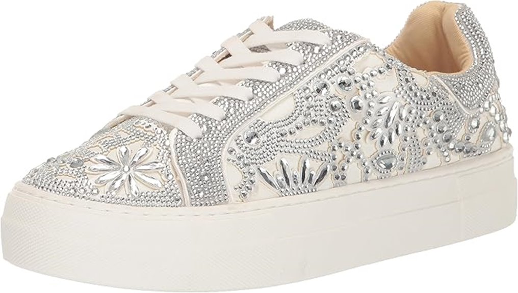 betsey johnson rhinestone sneakers