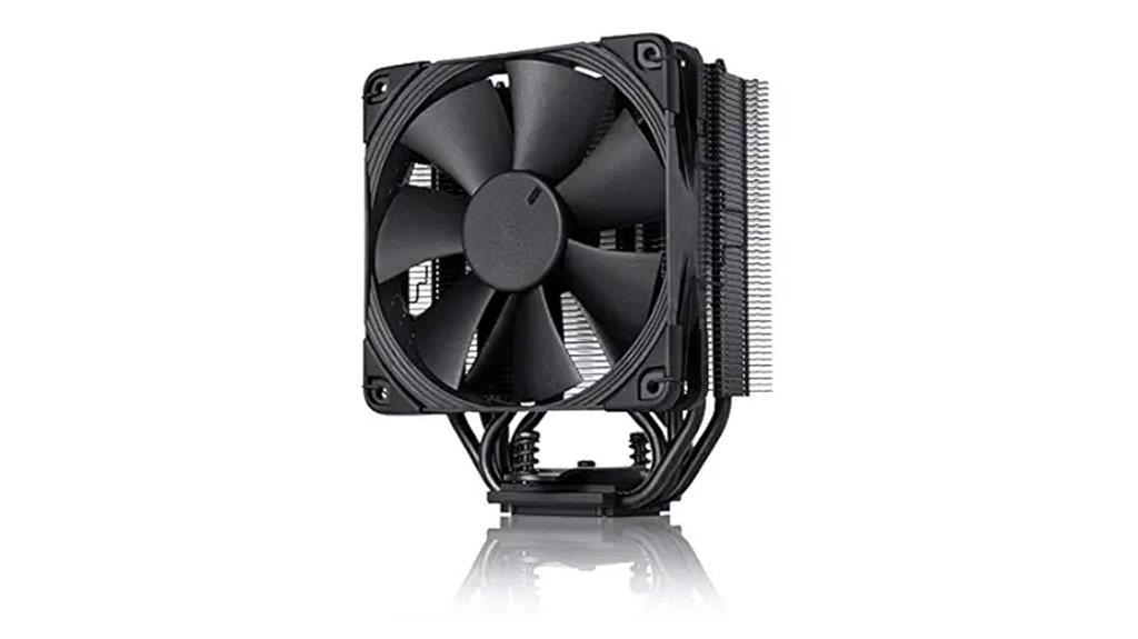 black 120mm single tower cooler