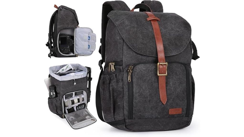 camera backpack with laptop