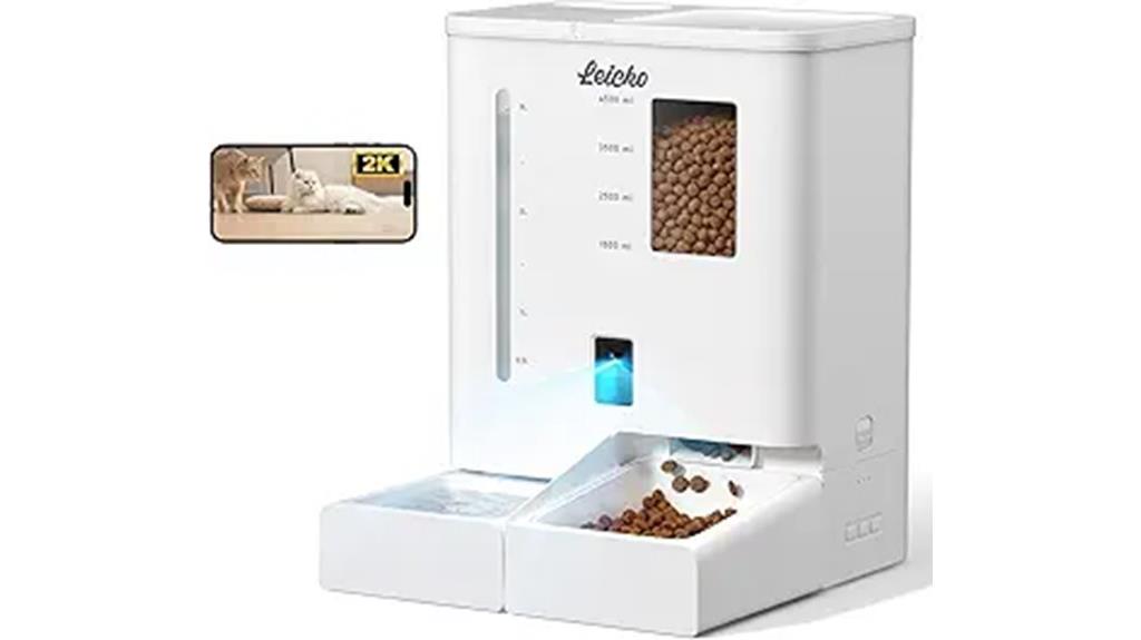 camera enabled automatic cat feeder