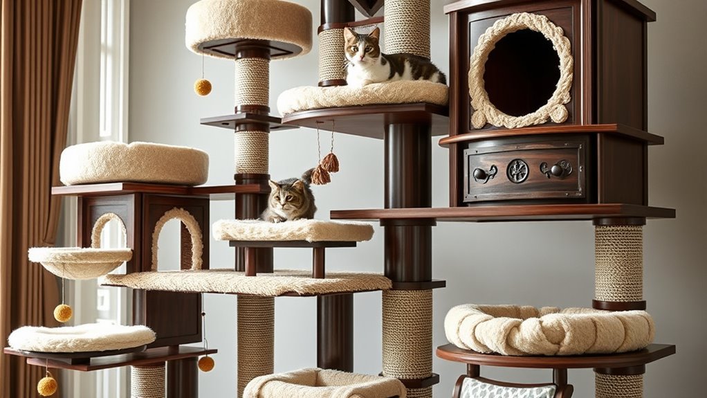cat tree features and safety