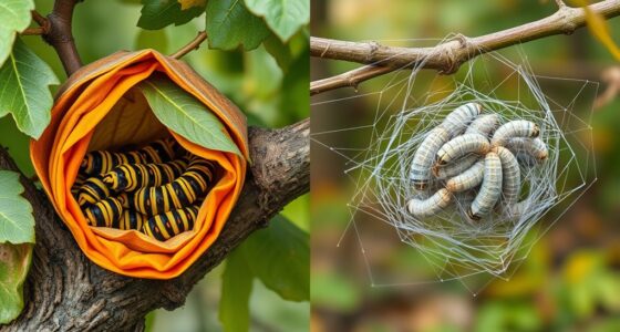 caterpillar webworm identification differences