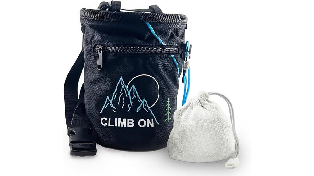 climbing gear chalk bag