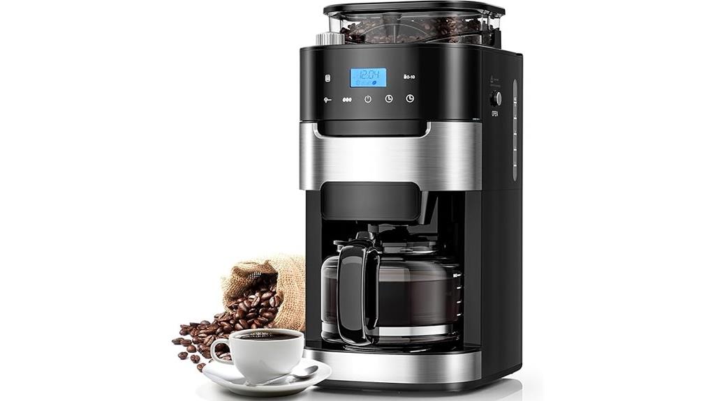 coffee maker with grinder