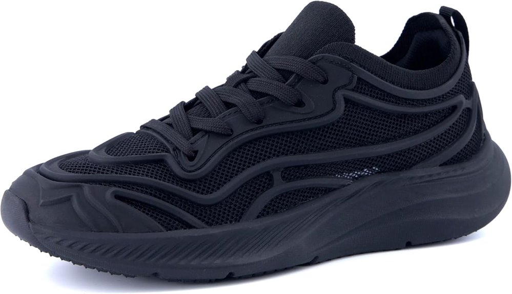 comfortable mesh athletic shoes