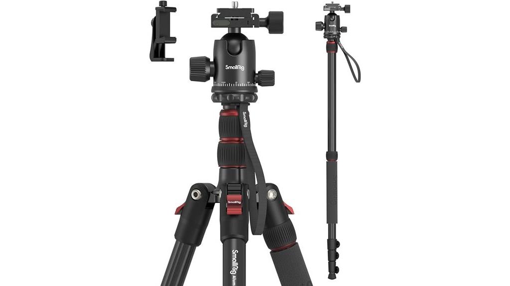 compact foldable aluminum tripod