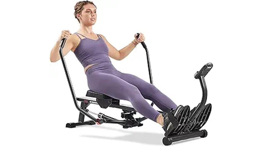 compact rowing machine with adjustable resistance