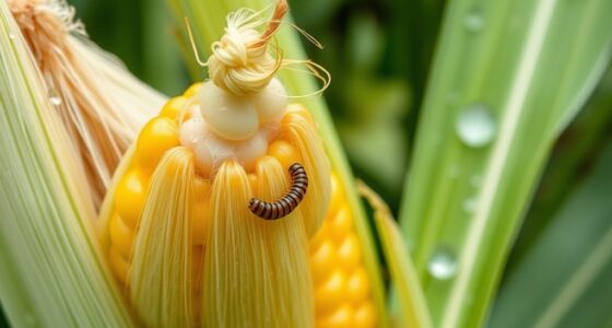 corn earworm infestations in gardens
