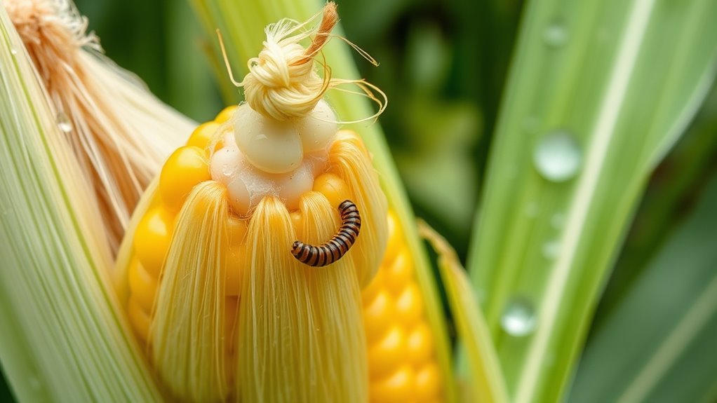 corn earworm infestations in gardens