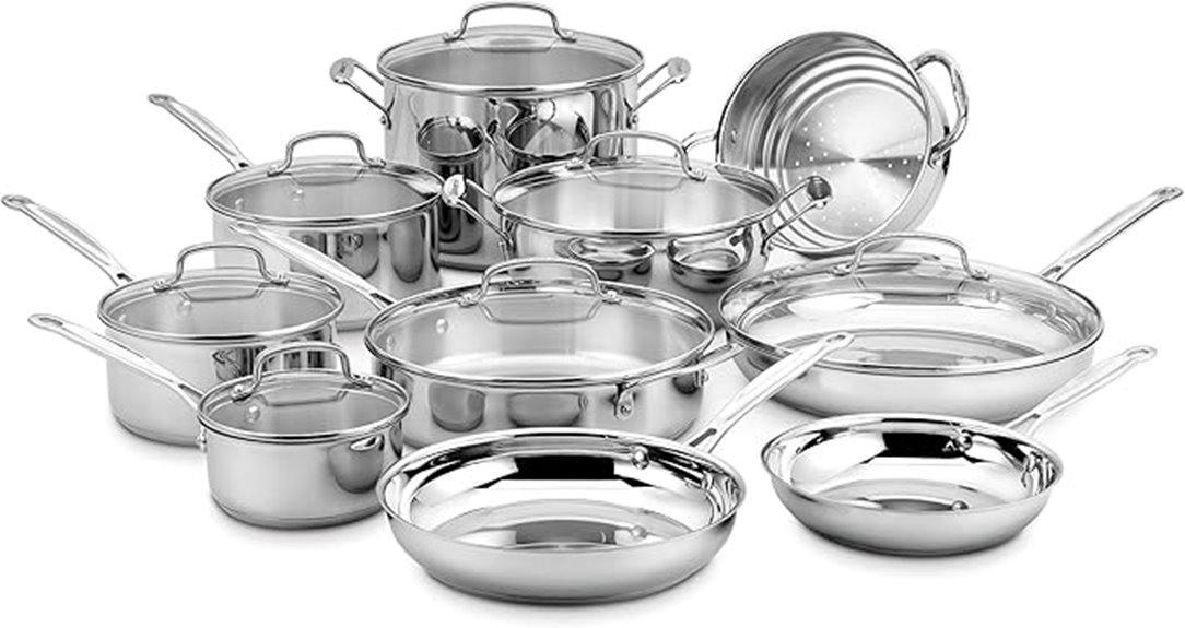 cuisinart 17 piece cookware