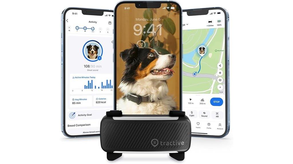 dog gps tracker with health monitoring