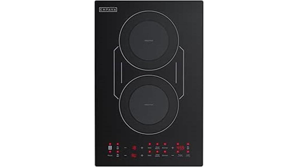 double burner induction cooktop