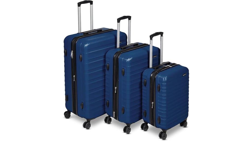 durable 3 piece suitcase set