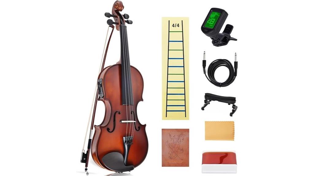 electric acoustic ebony violin