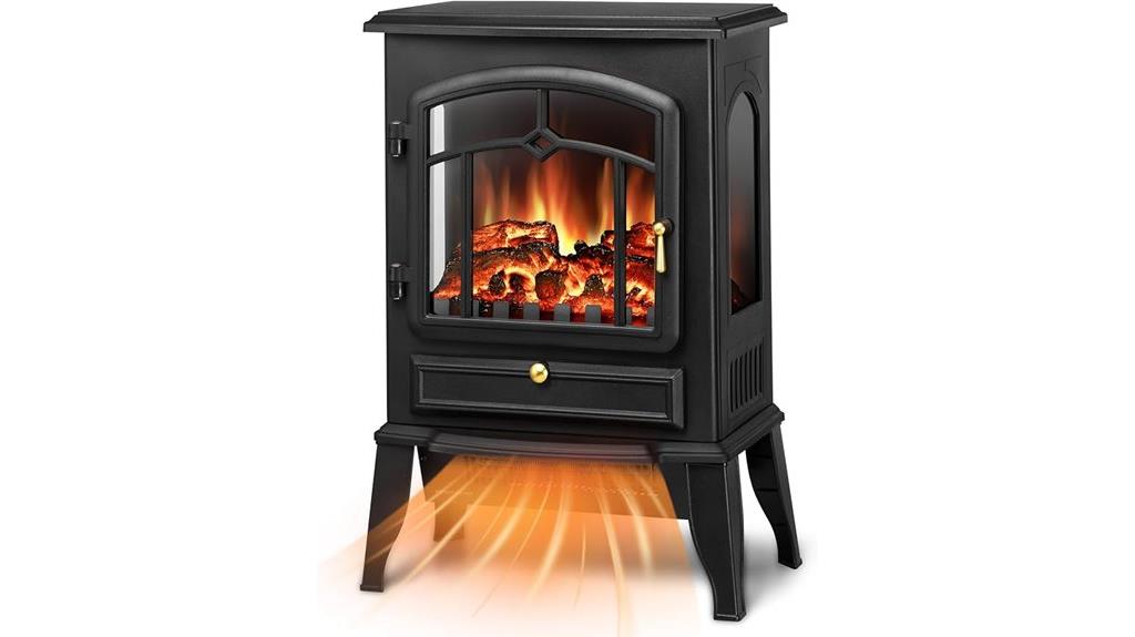 electric freestanding fireplace heater