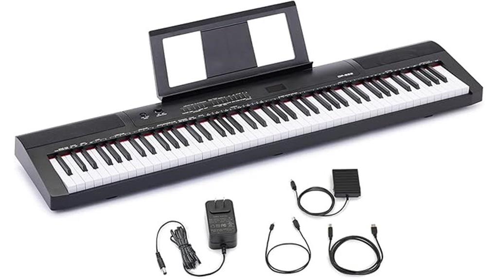 electric keyboard with sustain