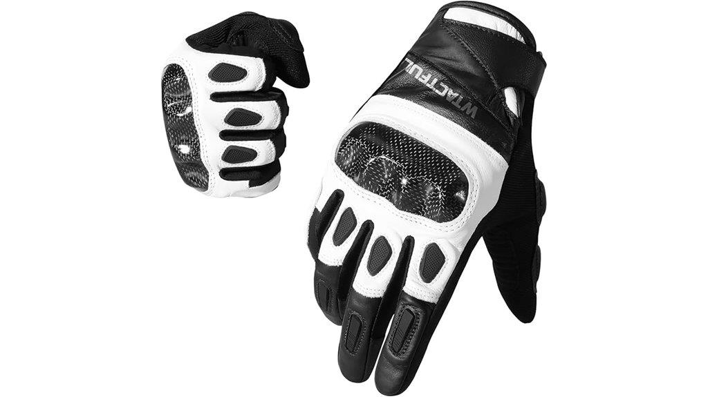 elegant goatskin motorcycle gloves