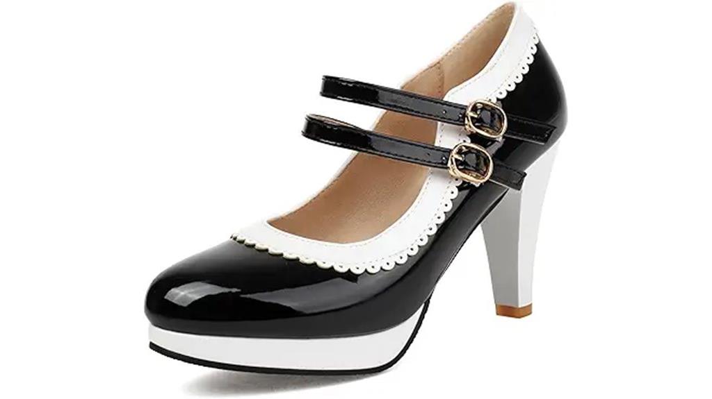 elegant leather mary jane shoes