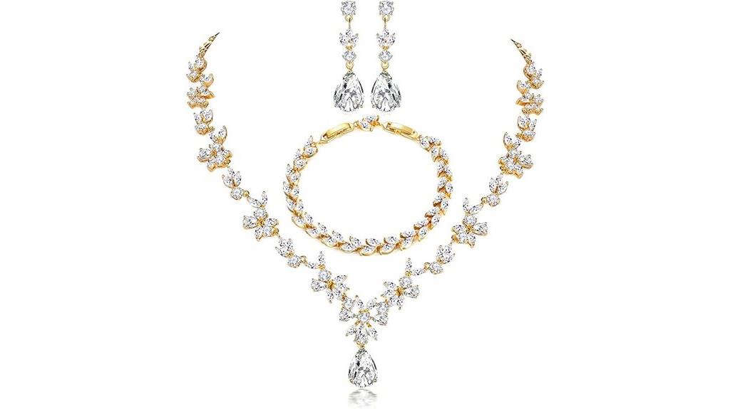 elegant white cubic zirconia