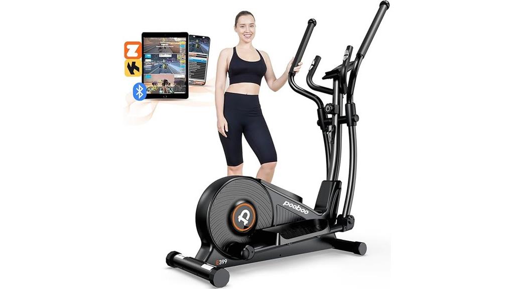 elliptical with resistance monitor