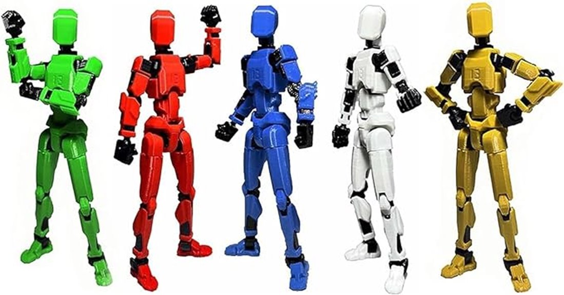 five piece action figure set