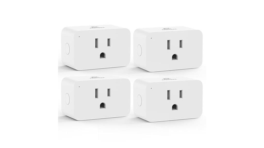 four pack zigbee smart plugs