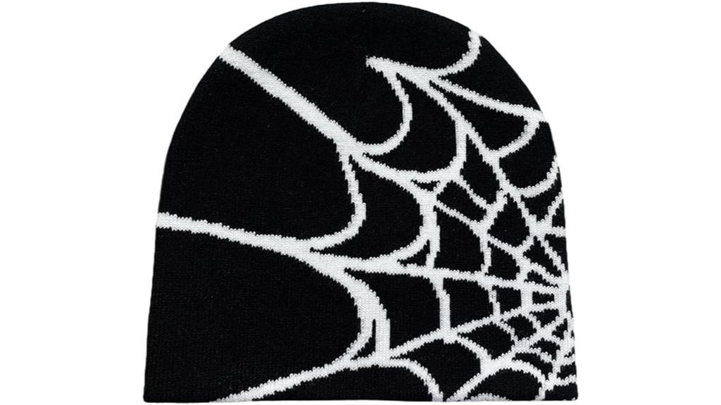 gothic spider wool hat