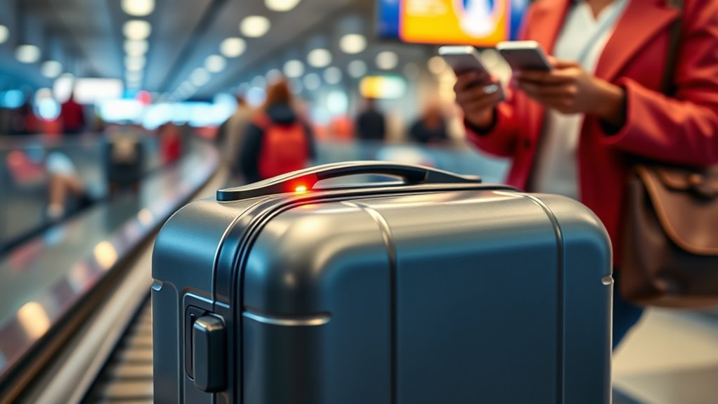 gps enabled durable secure luggage