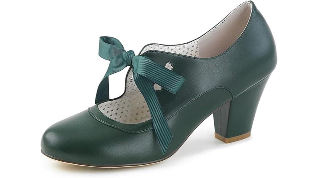 heart hollow block heels
