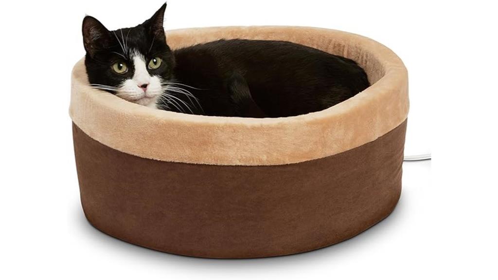 heated cat bed