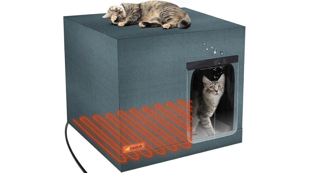 heated outdoor cat house