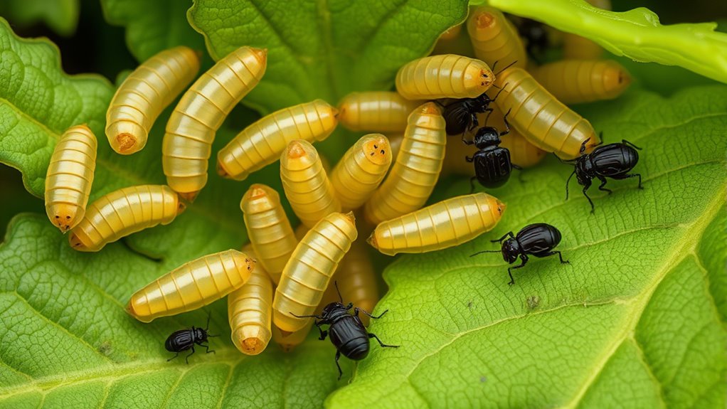 identifying helpful versus harmful larvae