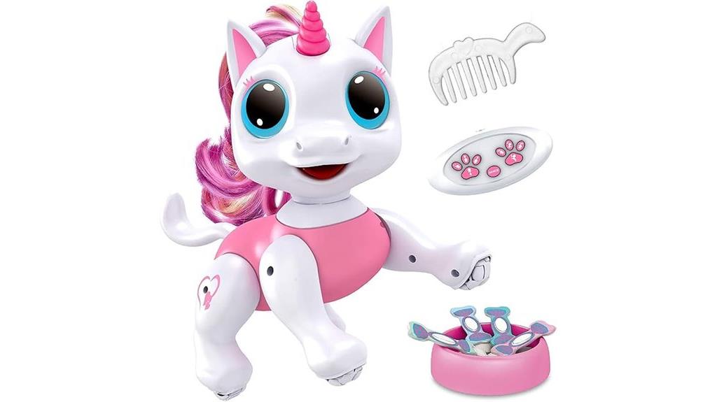 interactive unicorn robot toy