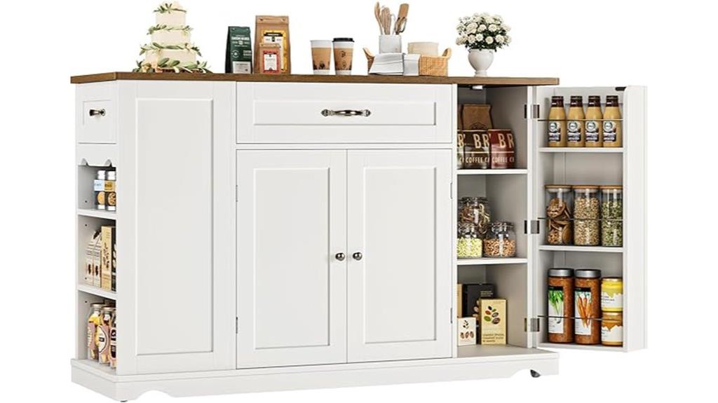 kitchen cart with storage