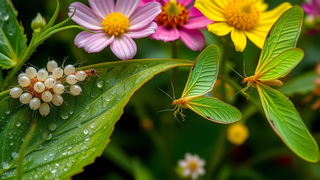 lacewings control garden pests