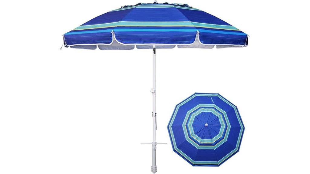 large 8 foot beach umbrella