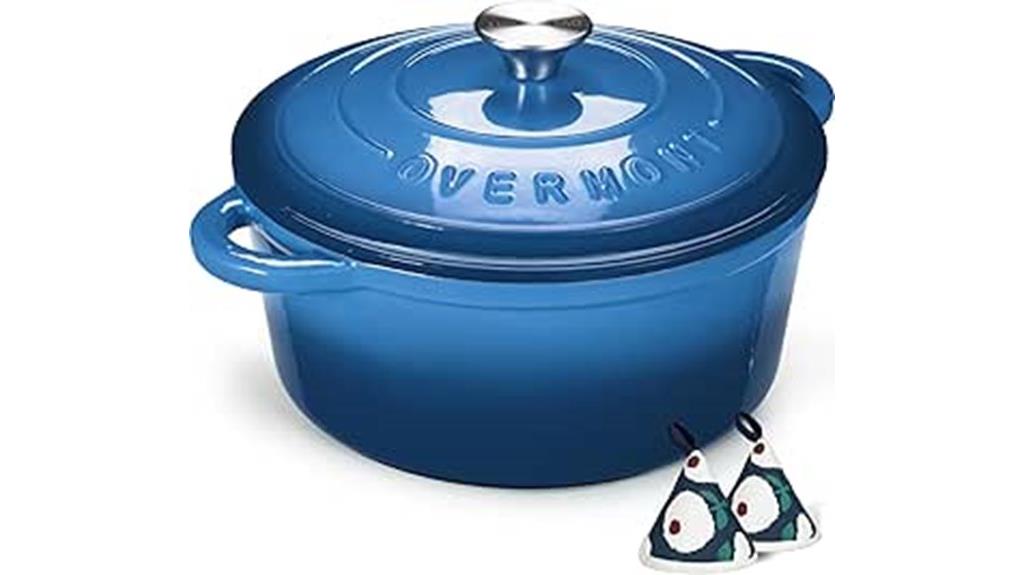 large enamel cast iron pot
