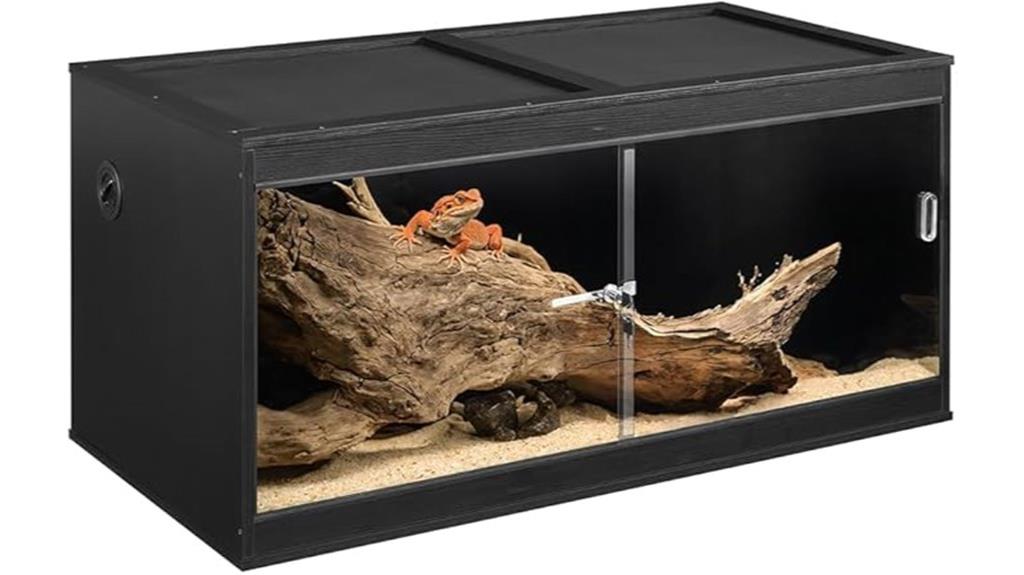 large glass reptile enclosure