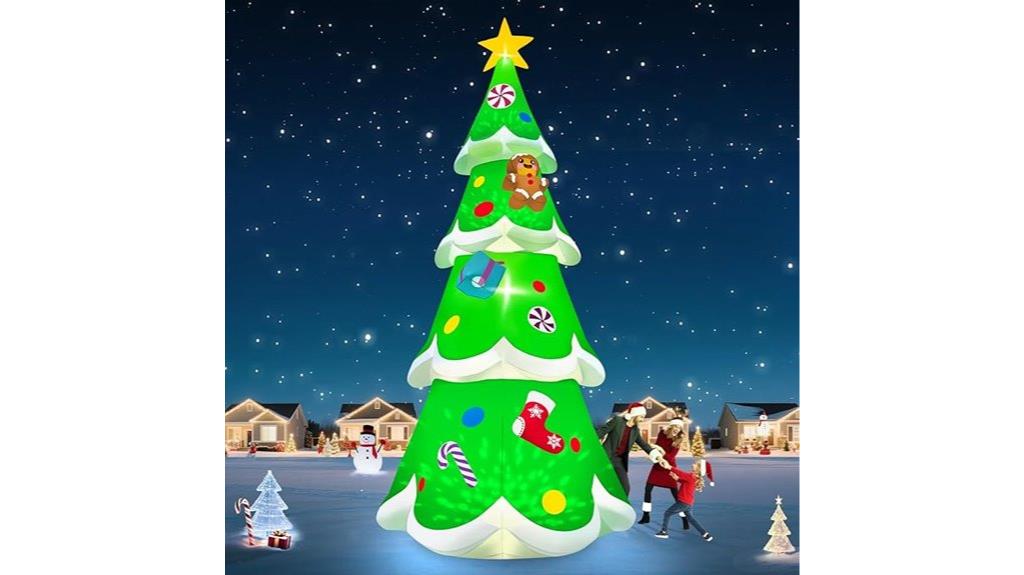 large led inflatable christmas tree