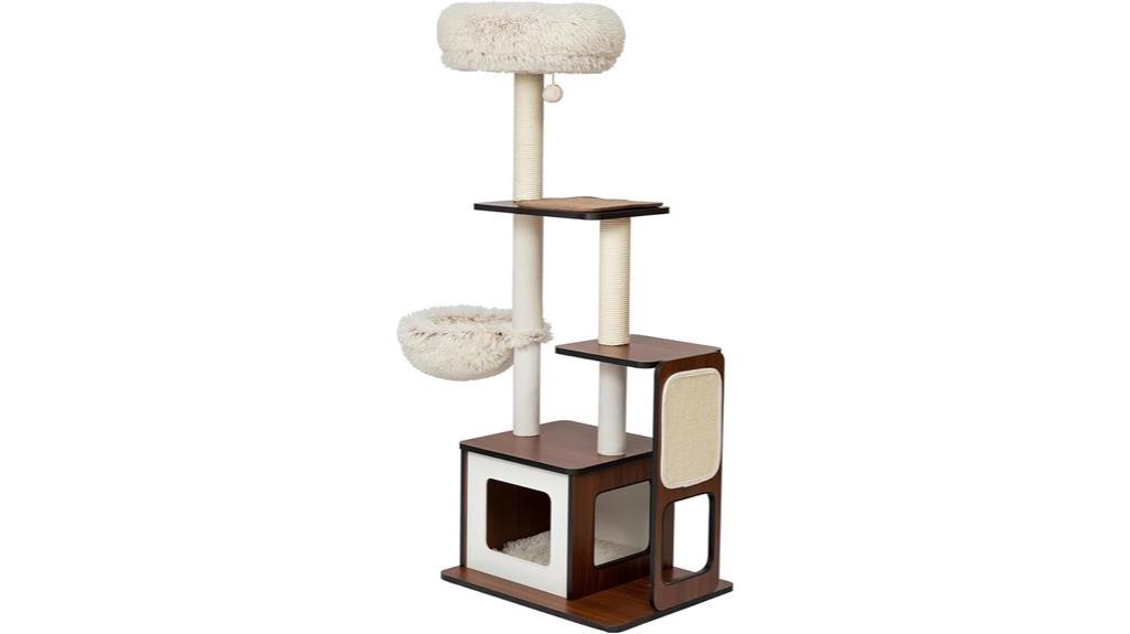 large modern cat tower