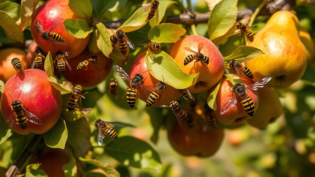 late season orchard wasps