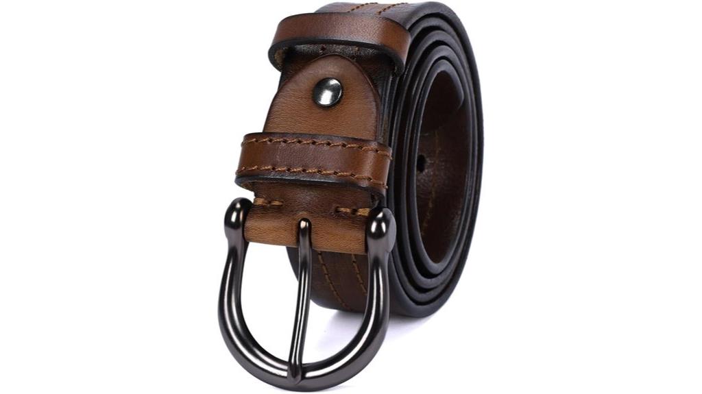 leather cowboy casual belt