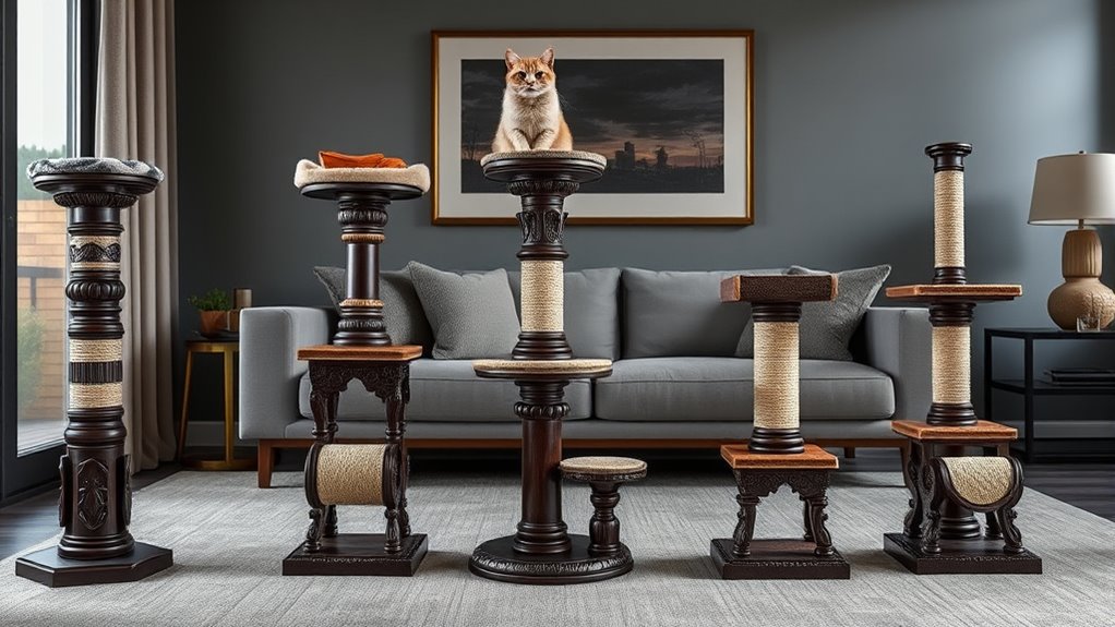 luxury cat scratching posts