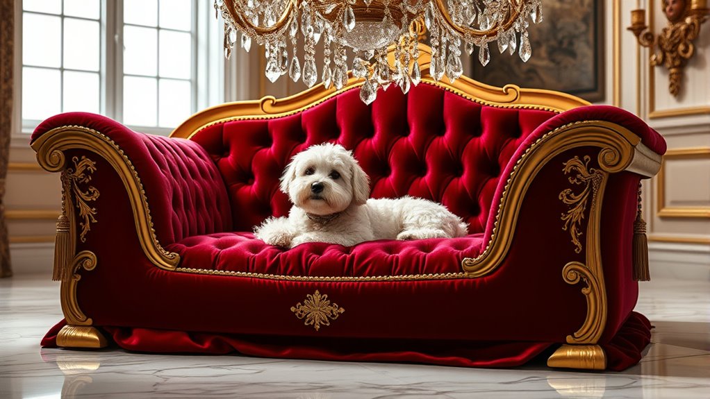 luxury dog beds selection