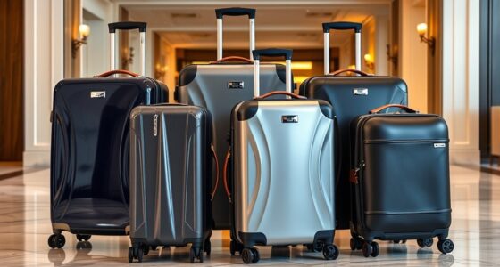 luxury durable travel luggage