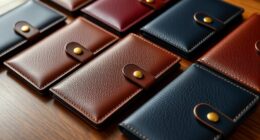 luxury leather passport sets