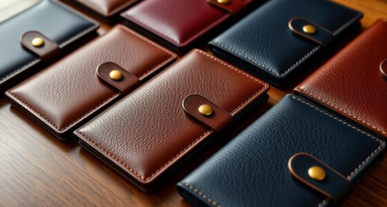 luxury leather passport sets